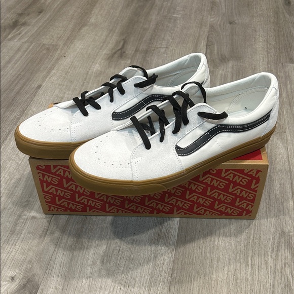 Vans Other - New Men’s sneakers VANS SK8-LOW SHOES - GUM BLANC DE BLANC White/Black Size 13